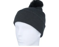 Pom Beanies | Blank Beanies-Beechfield Kids Graphite Junior Pom - Grey