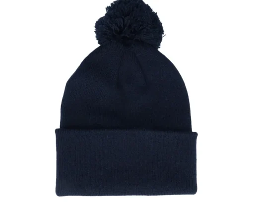 Pom Beanies | Blank Beanies-Beechfield Kids Graphite Junior Pom - Grey