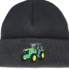 Cuff Beanies | Kids-Kiddo Cap Kids Green Tractor Graphite Grey Beanie -