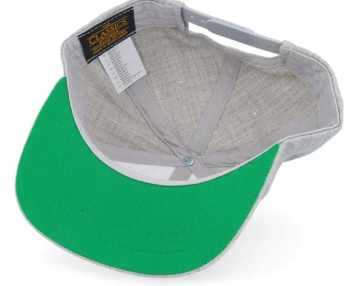 Snapback | Kids-Kiddo Cap Kids Green Tractor Grey Snapback -