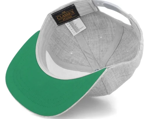 Kids-Kiddo Cap Kids Green Tractor Heather Grey Snapback -