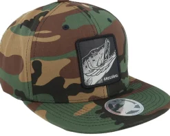 Snapback-Skillfish Kids Grisjävel Camo Snapback -