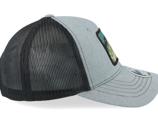 New Skillfish Kids Grisjävel Split Heather Grey/Black Trucker -