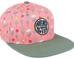 Kids-Headster Kids Grow Up Peonies/Green Snapback -