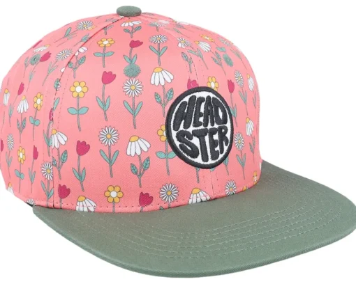 Kids-Headster Kids Grow Up Peonies/Green Snapback -