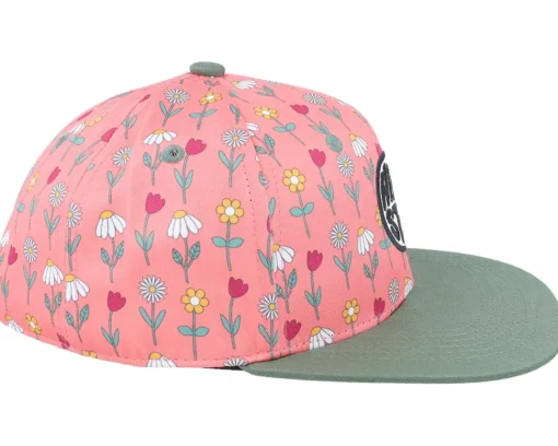 Kids-Headster Kids Grow Up Peonies/Green Snapback -