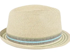 Straw Hat | Trilby Hats-Barts Kids Hare Hat Straw Blue Trilby -