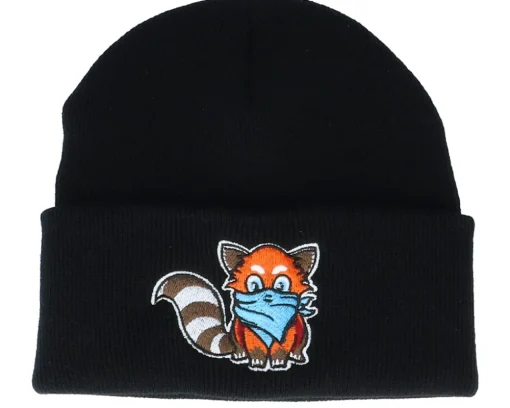 Outlet Kiddo Cap Kids Hatsie The Red Panda Black Beanie -