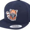 Snapback-Kiddo Cap Kids Hatsie The Red Panda Navy Snapback -