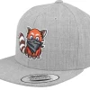 Snapback-Kiddo Cap Kids Hatsie The Red Panda Heather Grey Snapback -