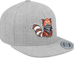 Snapback-Kiddo Cap Kids Hatsie The Red Panda Heather Grey Snapback -