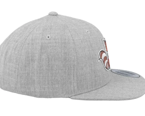 Snapback-Kiddo Cap Kids Hatsie The Red Panda Heather Grey Snapback -