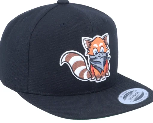 Online Kiddo Cap Kids Hatsie The Red Panda Black Snapback -