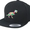 Kids-Kiddo Cap Kids Hawaii T-rex Black Snapback -