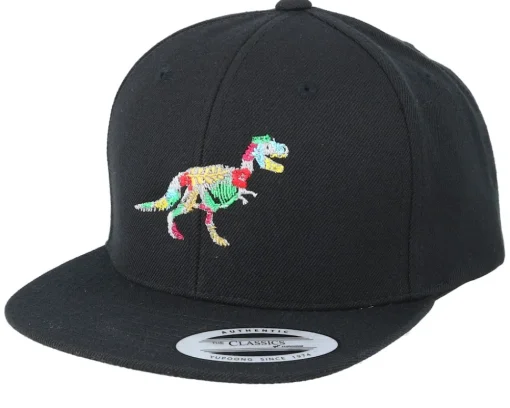 Kids-Kiddo Cap Kids Hawaii T-rex Black Snapback -