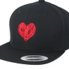 Kids-Kiddo Cap Kids Heart Black Snapback -