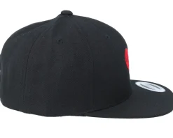 Kids-Kiddo Cap Kids Heart Black Snapback -