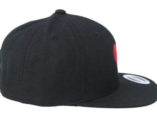 Kids-Kiddo Cap Kids Heart Black Snapback -