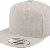 Kids-Yupoong Kids Heather Snapback - Grey