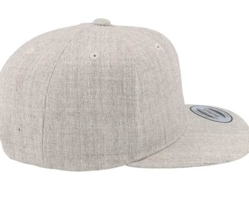 Kids-Yupoong Kids Heather Snapback - Grey