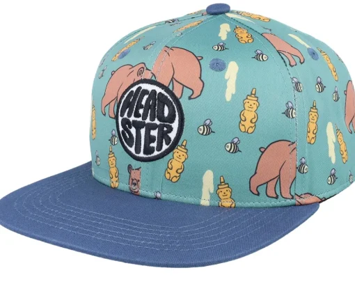 Outlet Headster Kids Honey Bear Iguana Green Snapback -