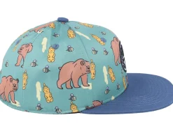 Outlet Headster Kids Honey Bear Iguana Green Snapback -