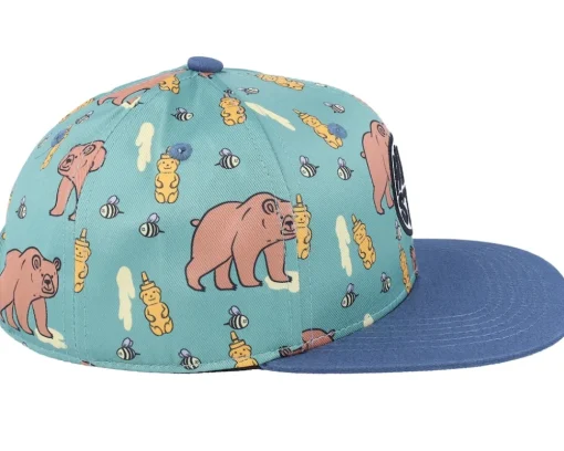 Outlet Headster Kids Honey Bear Iguana Green Snapback -