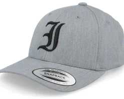 Clearance Kiddo Cap Kids I Letter 3d Heather Adjustable - Grey