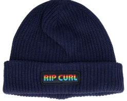Kids-Rip Curl Kids Icons Eco Beanie Navy Cuff -