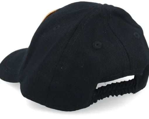 Adjustable | Kids-Kiddo Cap Kids Infant Smiling Teddy Black Adjustable -