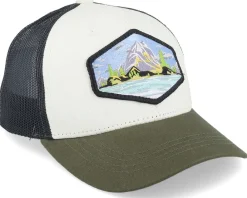 Kids-Wild Spirit Kids Island Patch Ivory/Black/Dark Mesh Trucker -