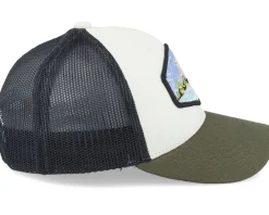 Kids-Wild Spirit Kids Island Patch Ivory/Black/Dark Mesh Trucker -