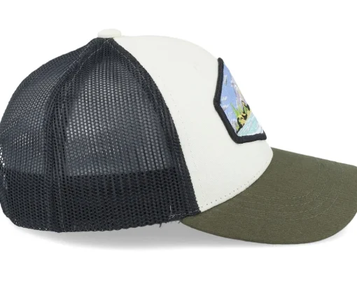 Kids-Wild Spirit Kids Island Patch Ivory/Black/Dark Mesh Trucker -