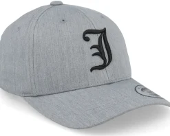Kids-Kiddo Cap Kids J Letter 3d Heather Adjustable - Grey