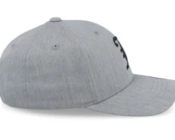 Kids-Kiddo Cap Kids J Letter 3d Heather Adjustable - Grey