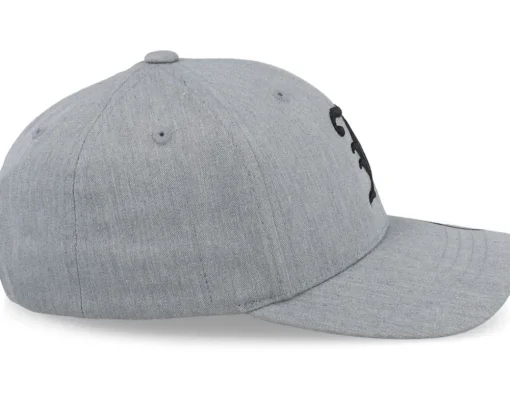 Kids-Kiddo Cap Kids J Letter 3d Heather Adjustable - Grey