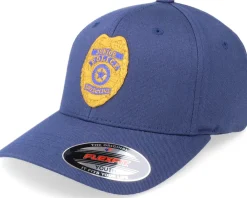 Kids-Kiddo Cap Kids Junior Police Badge Navy Flexfit -