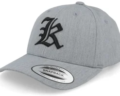 Best Kiddo Cap Kids K Letter 3d Heather Adjustable - Grey