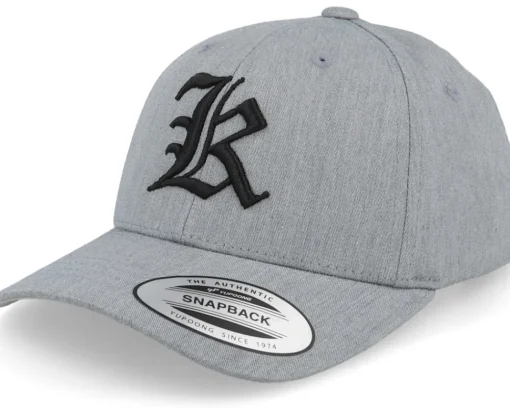 Best Kiddo Cap Kids K Letter 3d Heather Adjustable - Grey
