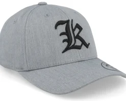 Best Kiddo Cap Kids K Letter 3d Heather Adjustable - Grey