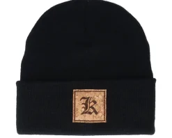 Hot Kiddo Cap Kids K Letter Patch Black Cuff -