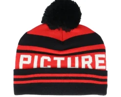 Pom Beanies-Picture Kids Karlittle B Red/Black Pom -