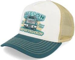 Online Stetson Kids Keep On Trucking Green/Sand Trucker -