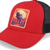 Trucker-Kiddo Cap Kids Kids T-rex Red/Yellow Patch Scarlet/Black Trucker -
