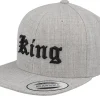 Outlet Kiddo Cap Kids King Old English 3d Heather Snapback - Grey