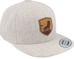 Kids-Kiddo Cap Kids King On The Hill Lion Heather Grey Snapback -