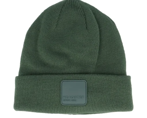 Kids-Headster Kids Kingston Beanie Jungle Green Cuff -