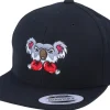 Kids-Kiddo Cap Kids Koala Bear Boxer Black Snapback -