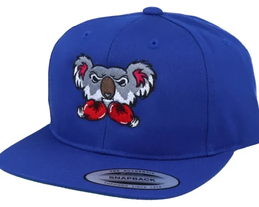 Kids-Kiddo Cap Kids Koala Bear Boxer Royal Blue Snapback -