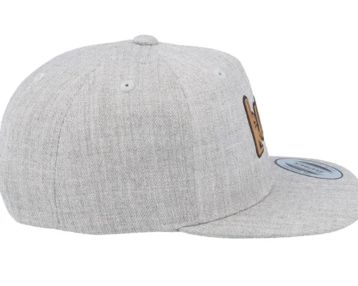 Snapback-Kiddo Cap Kids Lilly Engraved Patch Heather Snapback - Grey